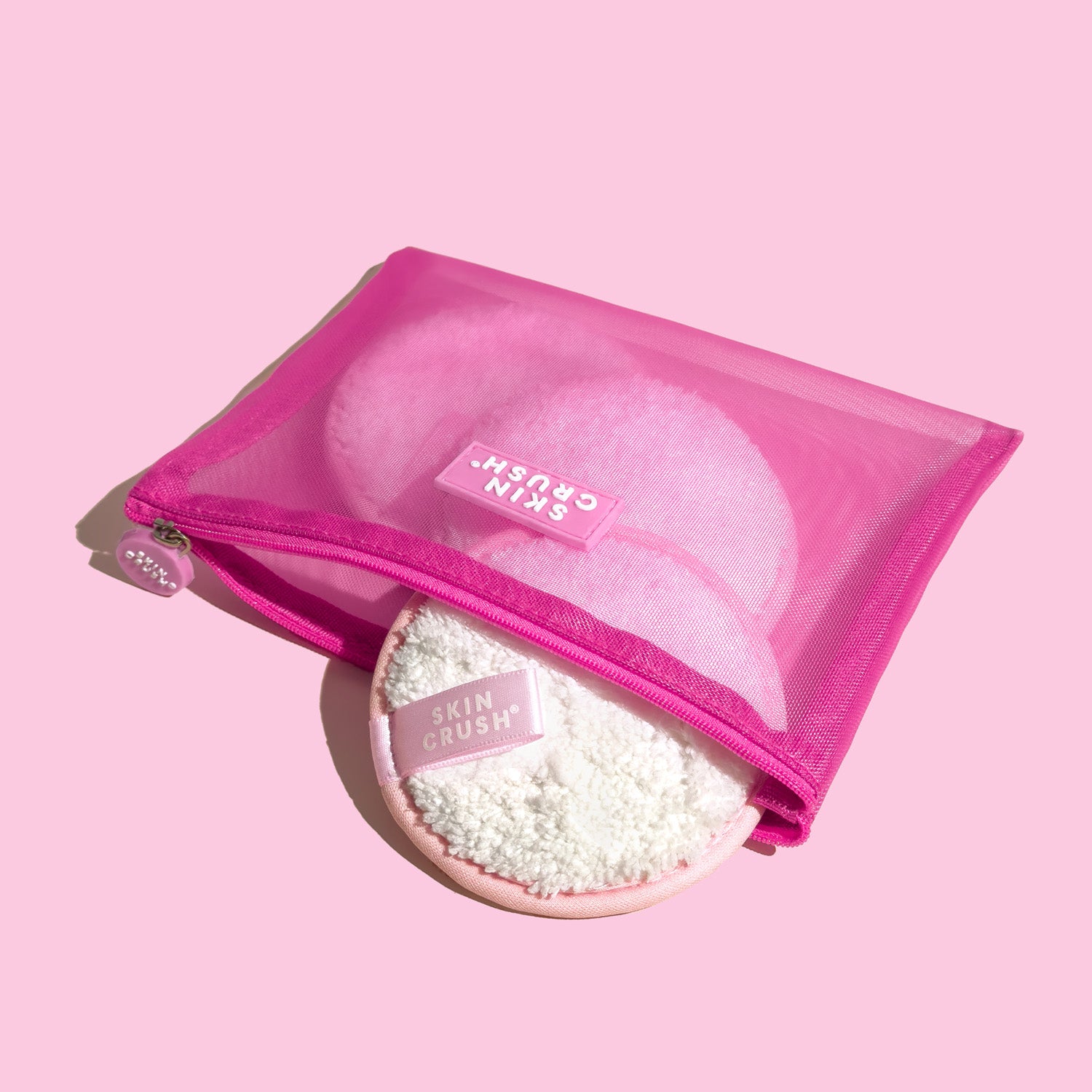 Makeup Remover Cleanie Pads + Mesh Pouch Bundle