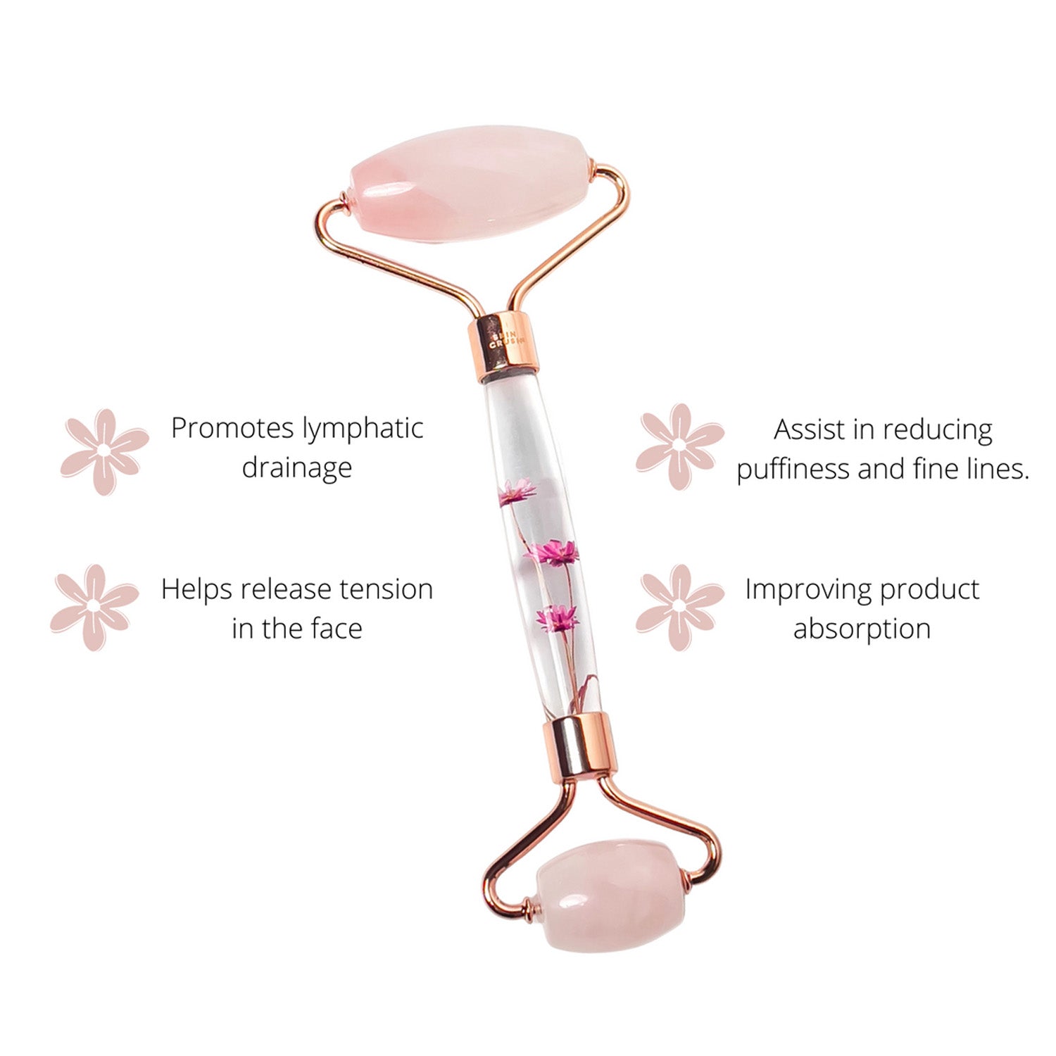 lymphatic drainage face massager roller gua sha